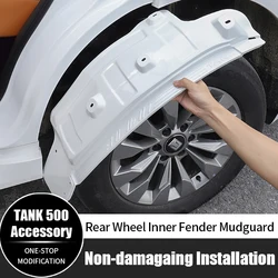 1Pair For GWM Tank 500 Mudguard High Quality ABS Rear Wheel Mud Flaps Splash Fender Inner Liner Mudguard 2026 Car Accessories