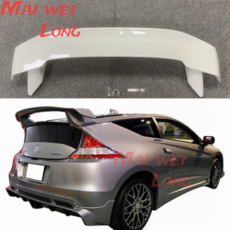 For Honda CRZ CR-Z ZF1 MU Style ASB Rear Trunk Spoiler Wing Lip Diffuers Trim Parts BodyKits