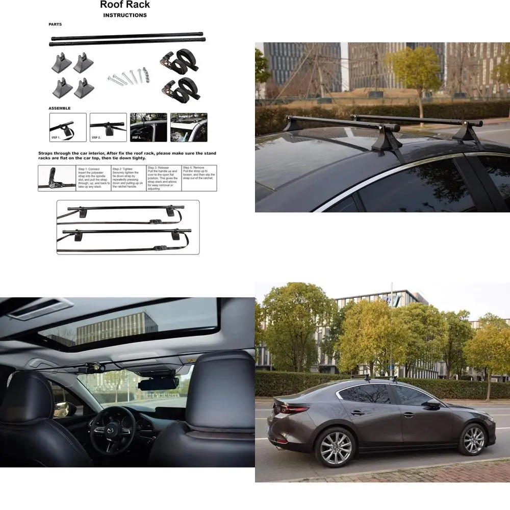 

Versatile Dual-Piece Roof Rack Bars for Universal Fit