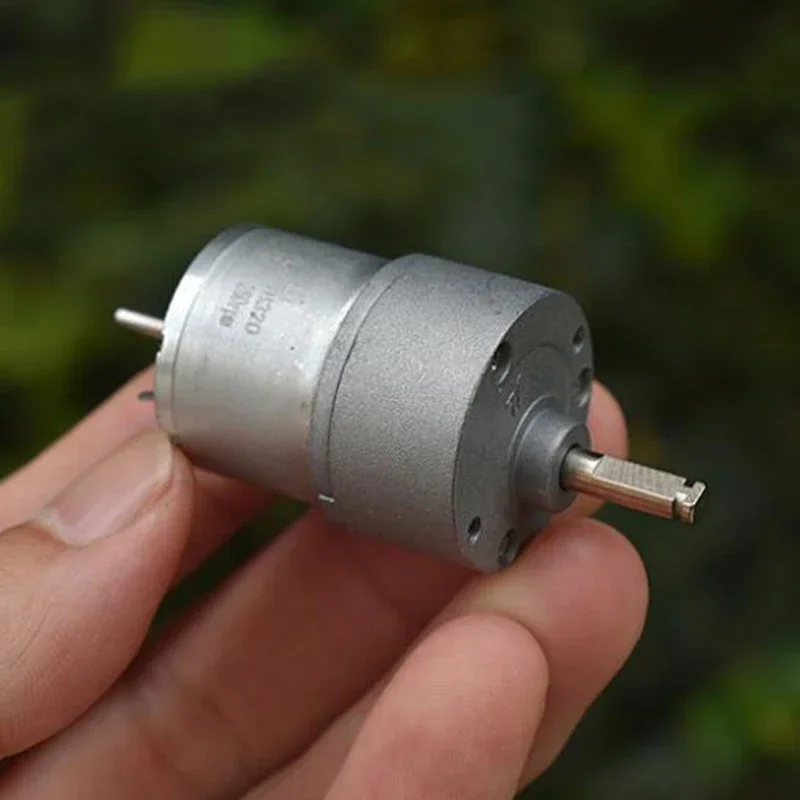 ZGB27R-310 Full Metal Gearbox Gear Reduction Motor DC 12V 232RPM Slow Speed Large Torque Dual Shaft for Robot Car