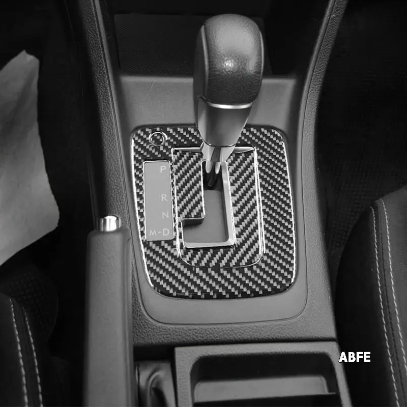 

Trim Accessories Carbon Fiber Console Gear Shift Panel Cover For Subaru Impreza 2012-2016 XV Crosstrek 2013-2017 LHD