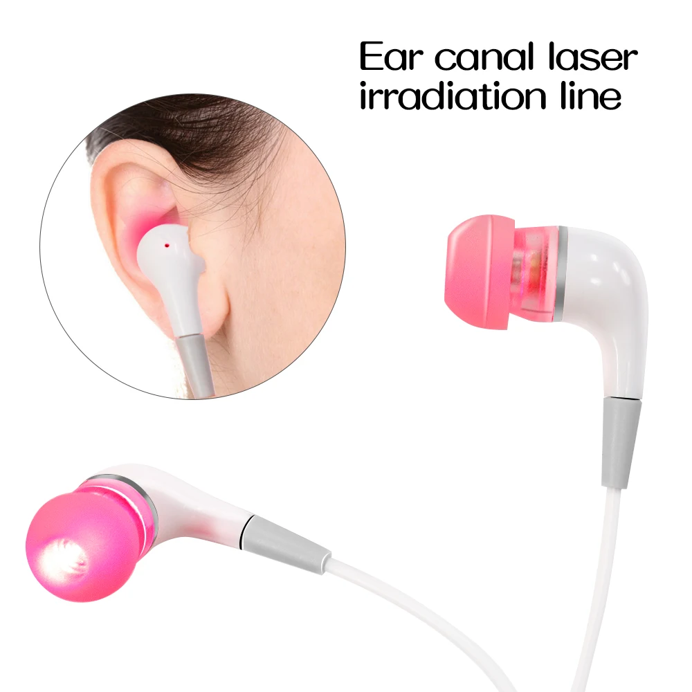 650nm Laser Therapy Rhinitis Sinusitis Machine Nose Care Bionase Tinnitus Ear Laser Therapy LLLT Irradiation Media Deafness USB