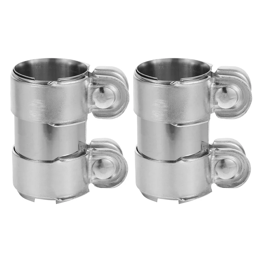

2Pcs Exhaust Pipe Clamp Stainless Steel Durable Easy Install Car Accessory Band Clamp Tube Clamps Clamps Repair