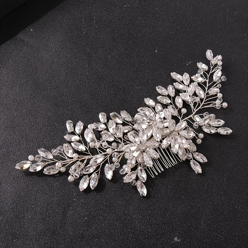 Luxury Crystal Hair Comb Headband Hairband For Women Party Bridal Wedding Hair Accessories Jewelry Comb Headband Hairband Gift image 4