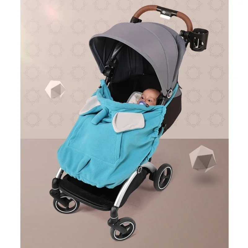 Multifunctional Baby Carrier Cover Hooded Cartoon Cloak Windproof Thicken Stroller Cover Baby Newborns Sling Wrap Backpacks