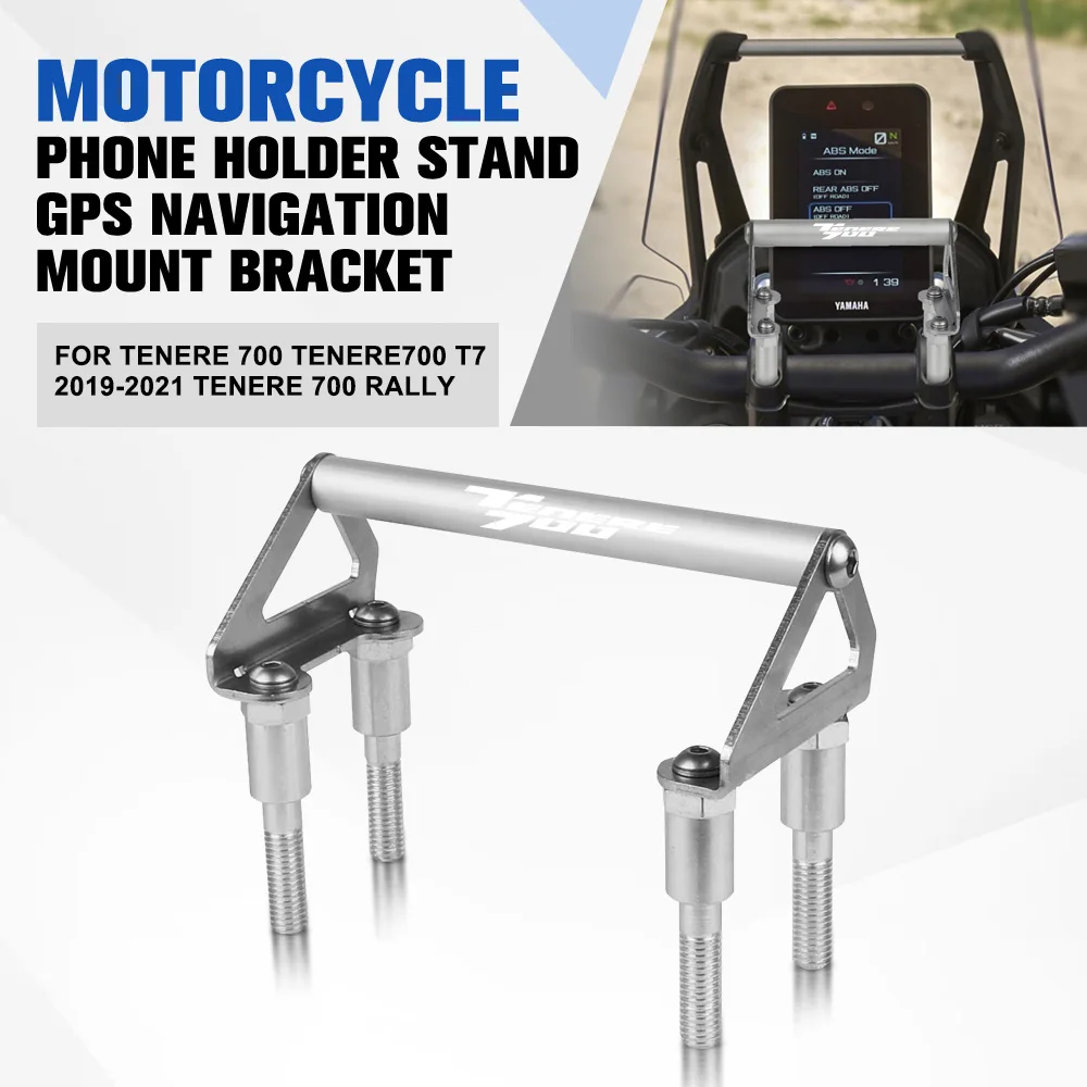 

For YAMAHA Tenere 700 Tenere700 T7 2019-2021 Tenere 700 Rally Motorcycle Accessories Phone Holder Stand Navigation Mount Bracket