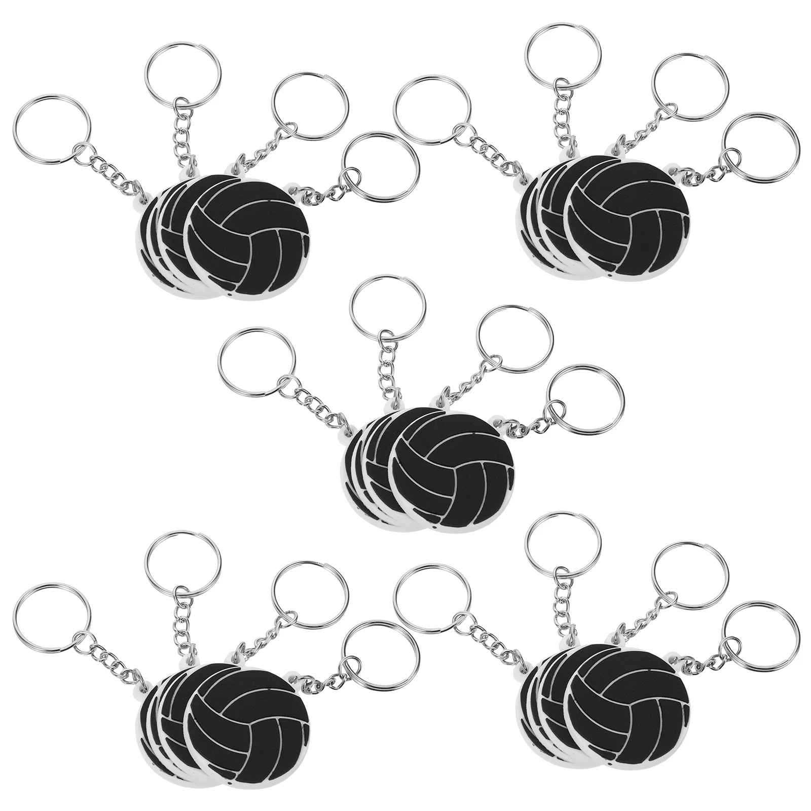 

20 Pcs Volleyball Keychain Handbags Charms Backpack Sport Party Favors Decorate Student