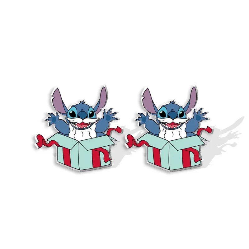 Disney-Boucles d'oreilles à tige de point de dessin animé mignon pour femmes et filles, boucle d'oreille de figure d'anime, mode, bijoux pour enfants, cadeaux de Noël