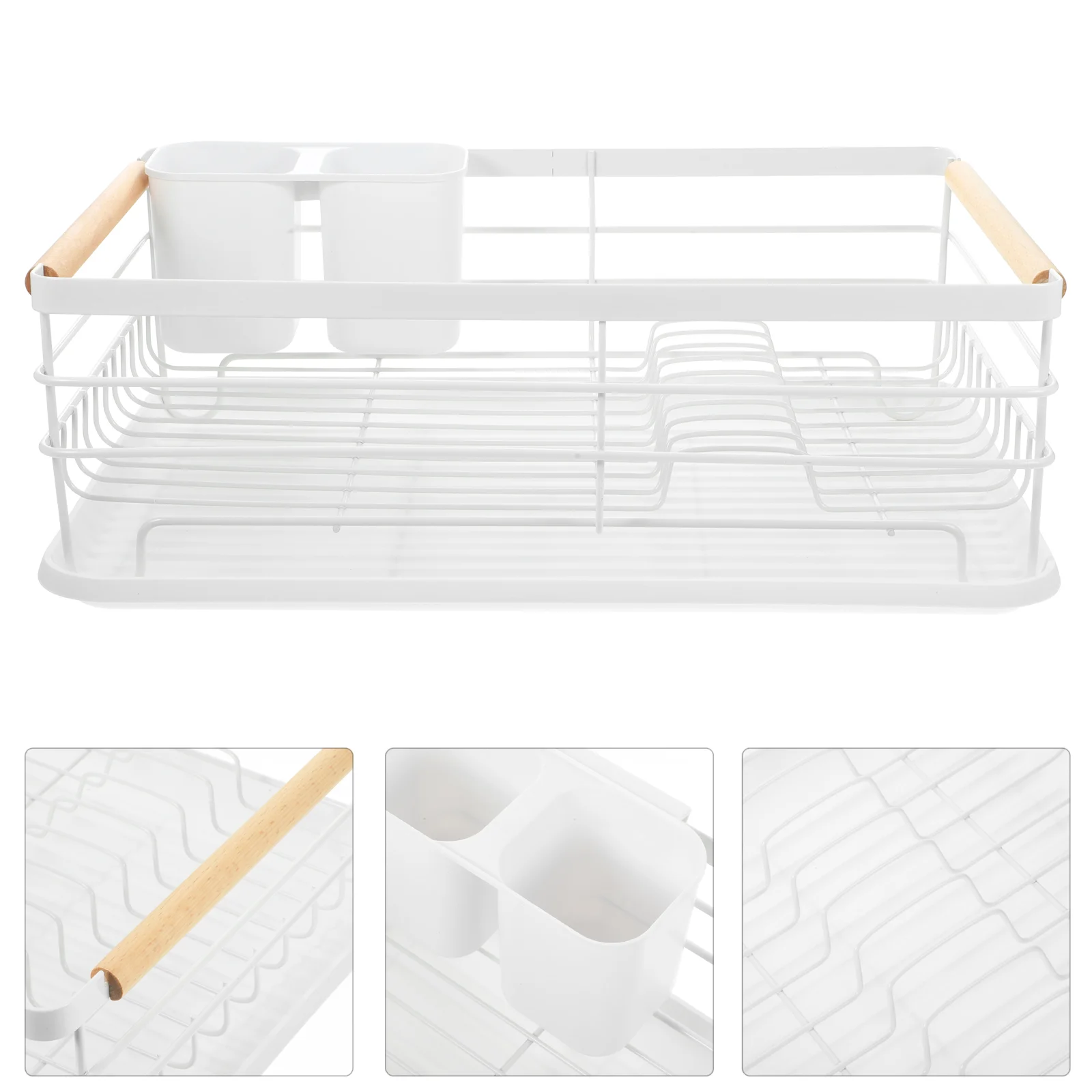 Dish Drying Rack Kitchen Countertop Dish Rack Bowl Utensil Drainer Organizer