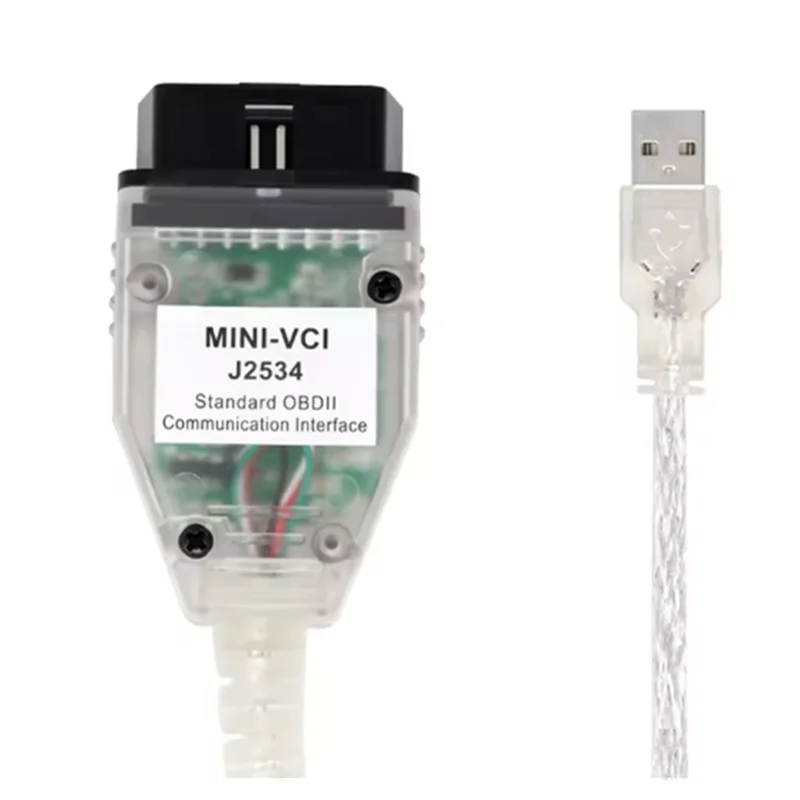 كابل تشخيص السيارة الصغير VCI لدعم TOYOTA TIS Techstream V18.00.008 FTDI FT232RL رقاقة J2534 Obd2
