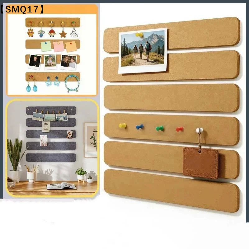 1pcs Cork Board Strips Self Adhesive Small Cork Board For Wall Desk Home Classroom Office For Paste Notes Photos Schedules【SMQ】