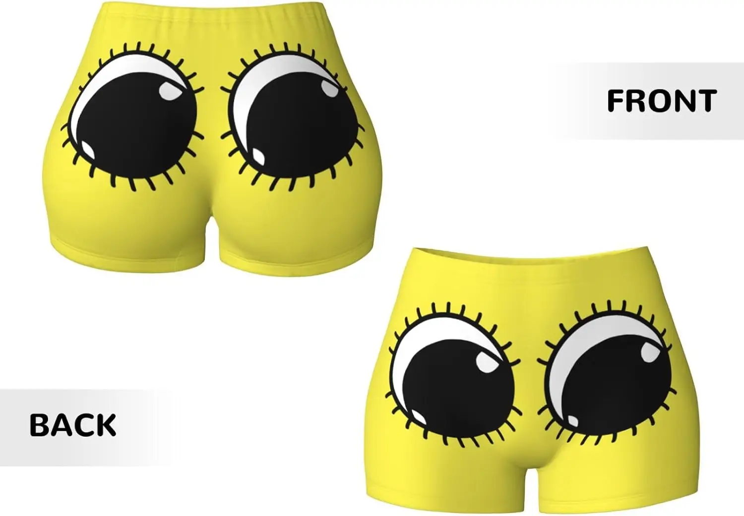 لطيف عيون كبيرة المرأة تجريب السراويل تشغيل السراويل السائق قصيرة تمتد اليوغا السراويل الساخنة Scrunch رياضة Y2k السراويل