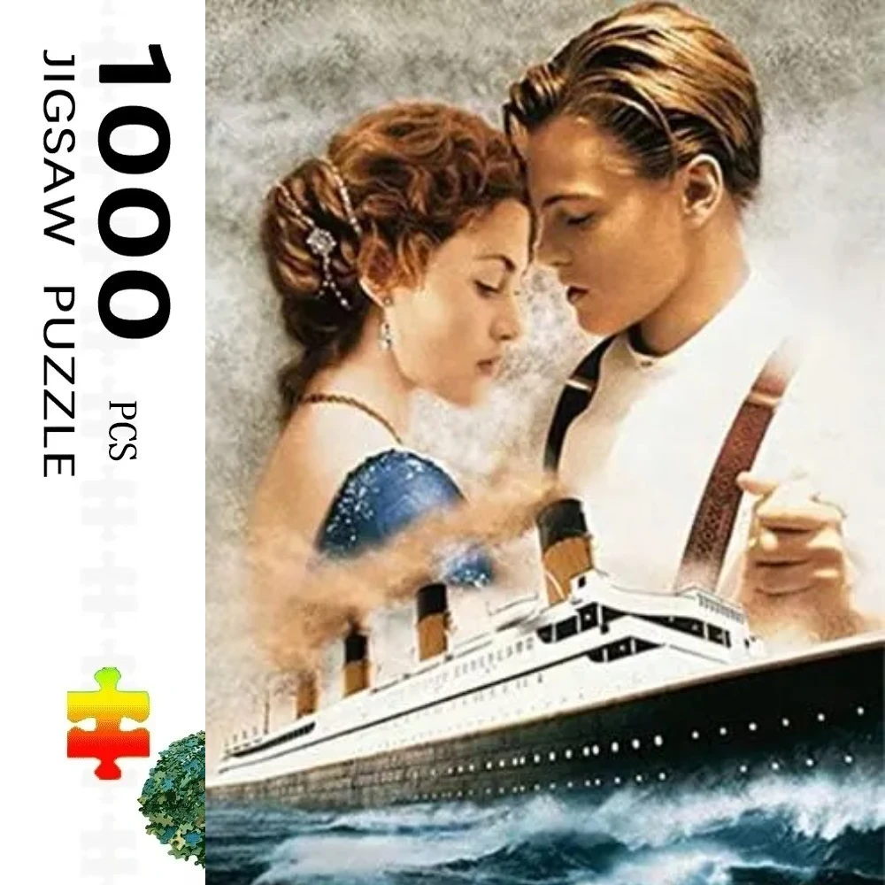 

1000pcs Jigsaw Puzzle, Titanic Movie Romantic Love Story Puzzle, Perfect for DIY Creative Fun with Family,Gift ,teasing Toy