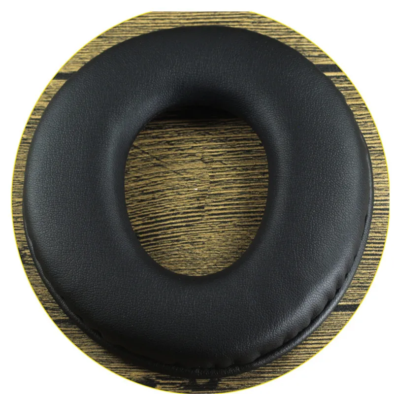 Penggantian 1 pasang kulit domba Protein kulit 115X110MM bantalan telinga untuk MDR-CD750 CD1000 CD2000 CD3000 headphone penutup telinga hitam
