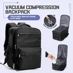 Men Vacuum Compression Backpack 15.6in Laptop Backpack Expand Hiking Vacuum Travel Backpack, Ryanair Backpack 40x30x20 Cabin Bag