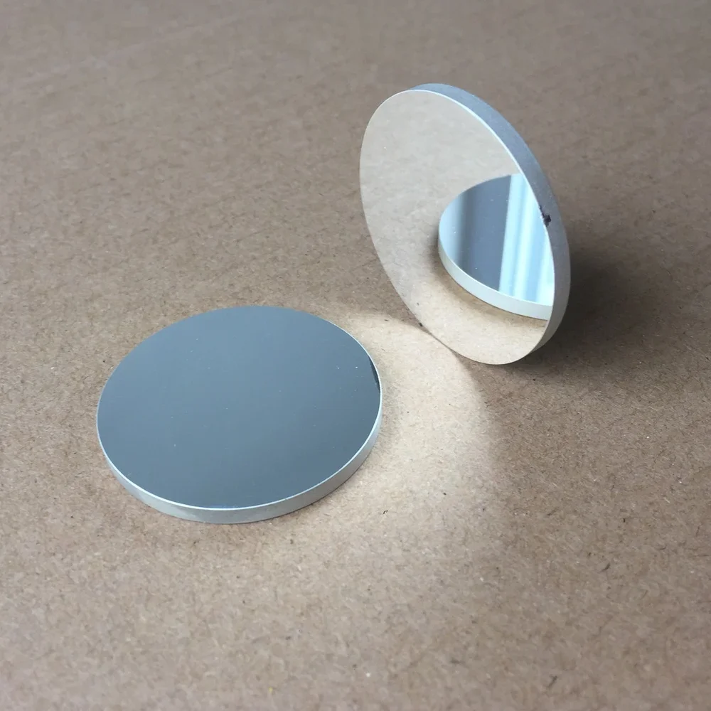 30 mm runder, mit Aluminium beschichteter Spiegel, optisches Glasprisma, flacher Reflektor, hohe Reflexibilität für Labore und Experimente