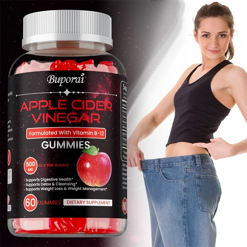

Apple Cider Vinegar Gummies - Promotes Digestive Health, Relieves Bloating and Constipation, Burns Fat, Weight Management