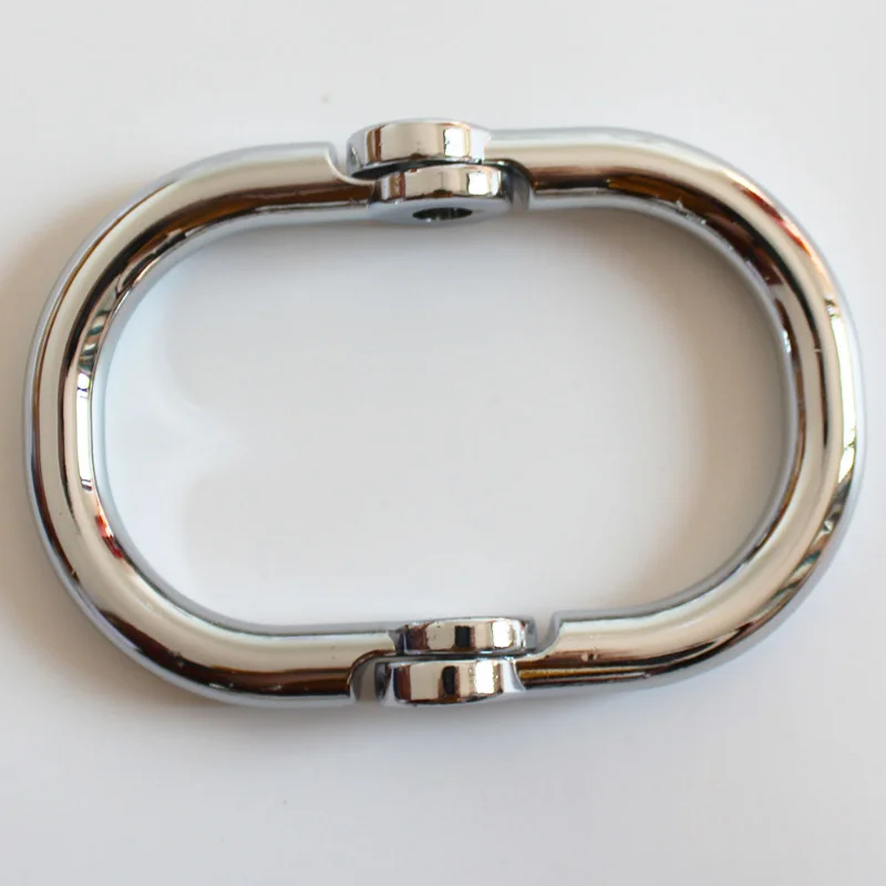 Male Female BDSM Bondage Semicircular Metal Steel Wrist Handcuffs Slave Lockable Adult Game Restraints Roleplay Sex Toys 18+