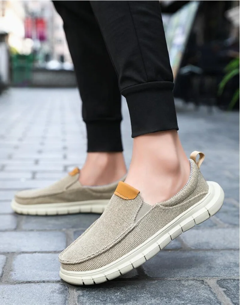 

Летняя мужская обувь, повседневная парусиновая классическая удобная обувь большого размера, новая дышащая сверхлегкая мужская повседневная обувь, мужские кроссовки