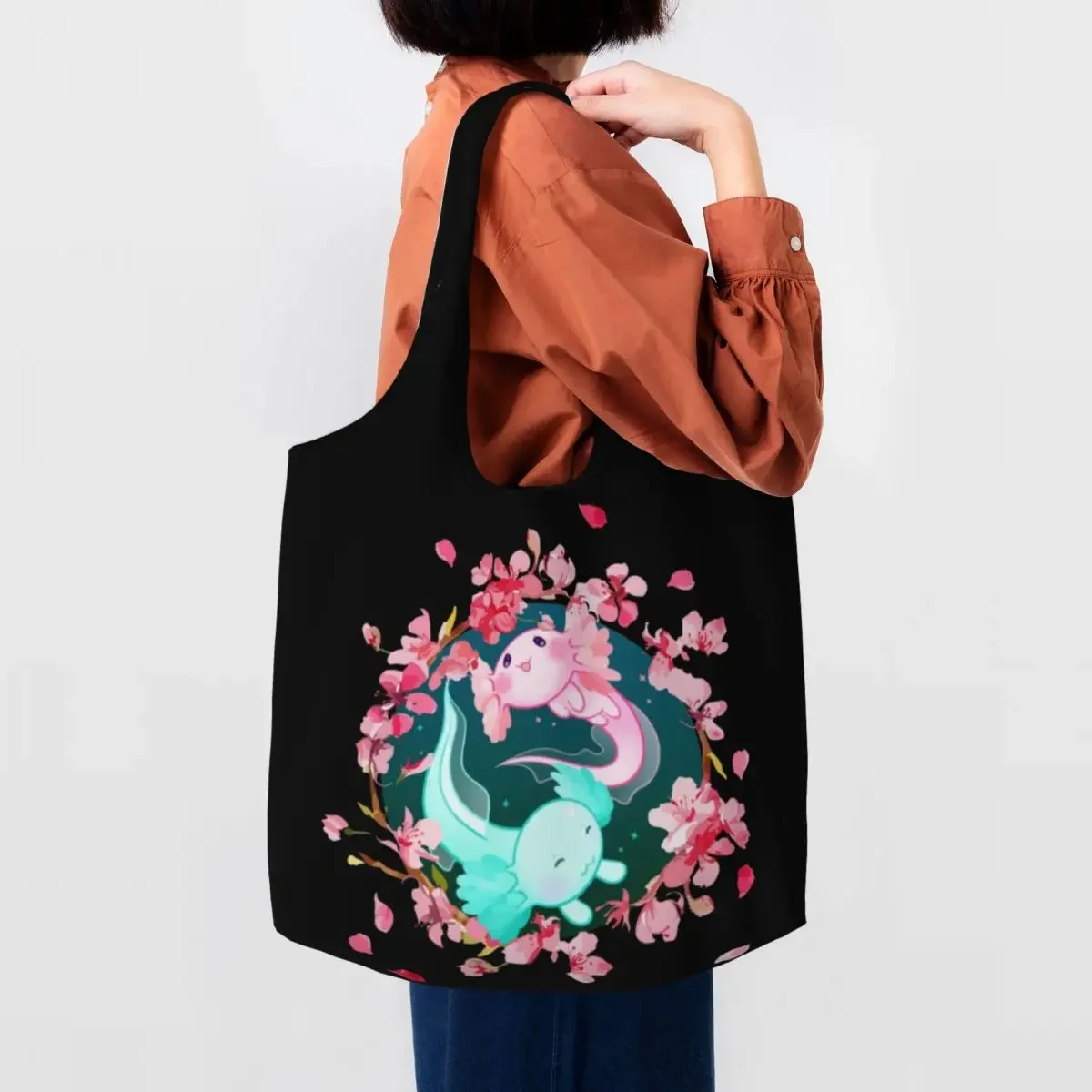 axolotl-yin-yang-flores-de-cerejeira-lona-sacola-de-compras-feminina-reutilizavel-grande-capacidade-mercearia-salamandra-animal-shopper-sacolas