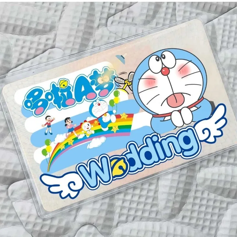 عبقور حامل بطاقة الهوية حالة الكرتون الكرتون نمط رسالة اخفاء بطاقات الائتمان حالة Kawaii بطاقة الوصول زينة الهدايا