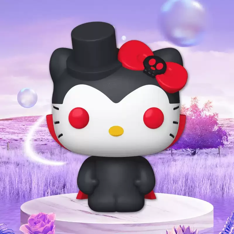 Funko Pop الرسوم المتحركة والرسوم المتحركة سانريو مرحبا كيتي كورومي أنيمي الشكل ألعاب شخصيات الحركة للأولاد هدية تحصيل نموذج الحلي