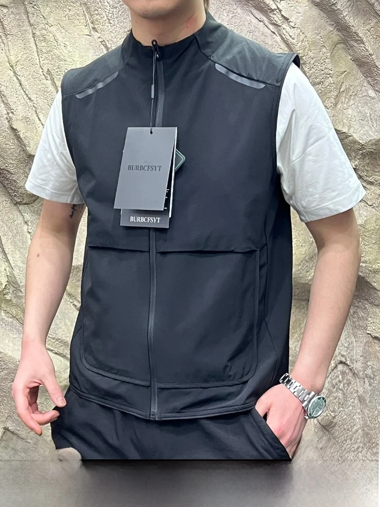 

Легкий функциональный стиль! Весенне-осенняя мужская спортивная куртка для активного отдыха, универсальная, влагоотводящая, дышащая, модная, с воротником-стойкой...