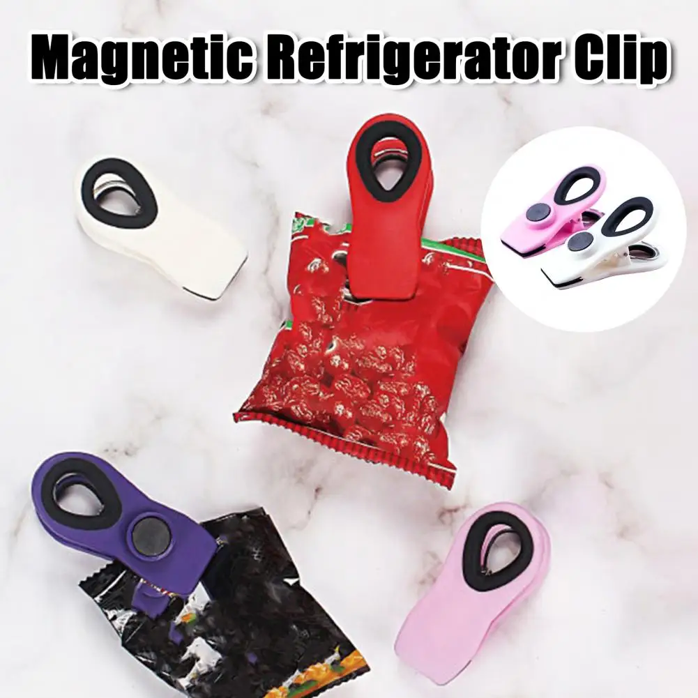 5Pcs Sealing Clip Refrigerator Magnet Damp-proof Bread Bag Food Preservation Sealing Clamp Sealer Kitchen Supplies 밀봉 클립 키트