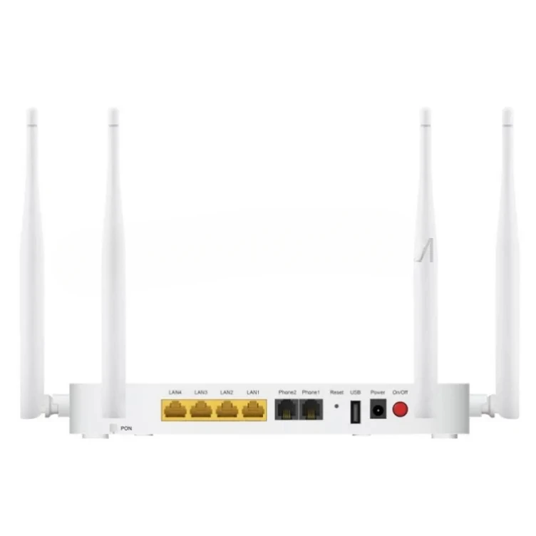 for ZXHN F680 GPON ONU Router 1GE+3FE+2POTS+USB+2.4g & 5g Dual-band WIFI Four Network Port Optical Migration Cat