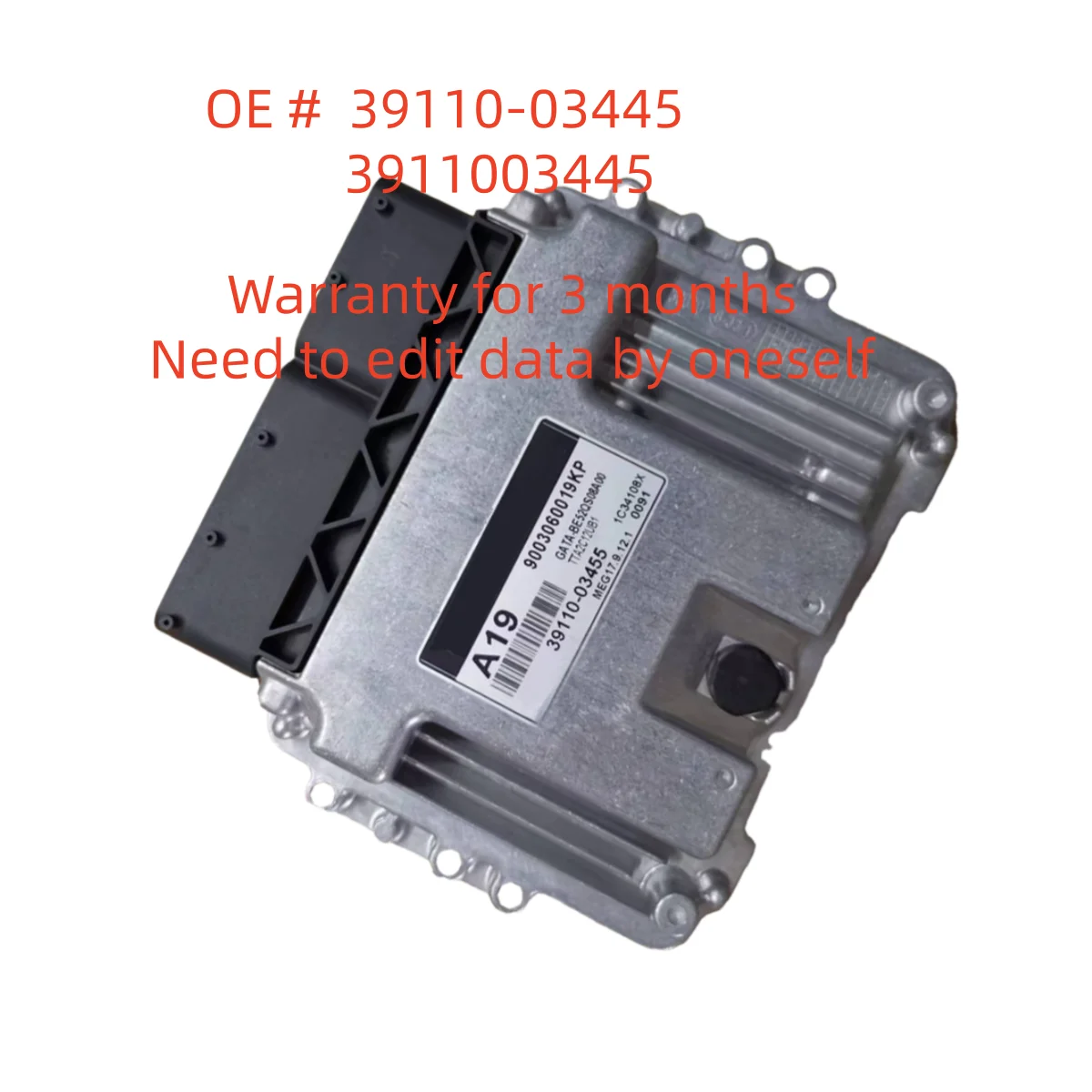  High quality 39110-03445 3911003445 MEG17.9.12.1 ECU Engine Computer Board Electronic Control Unit For KIA ﻿