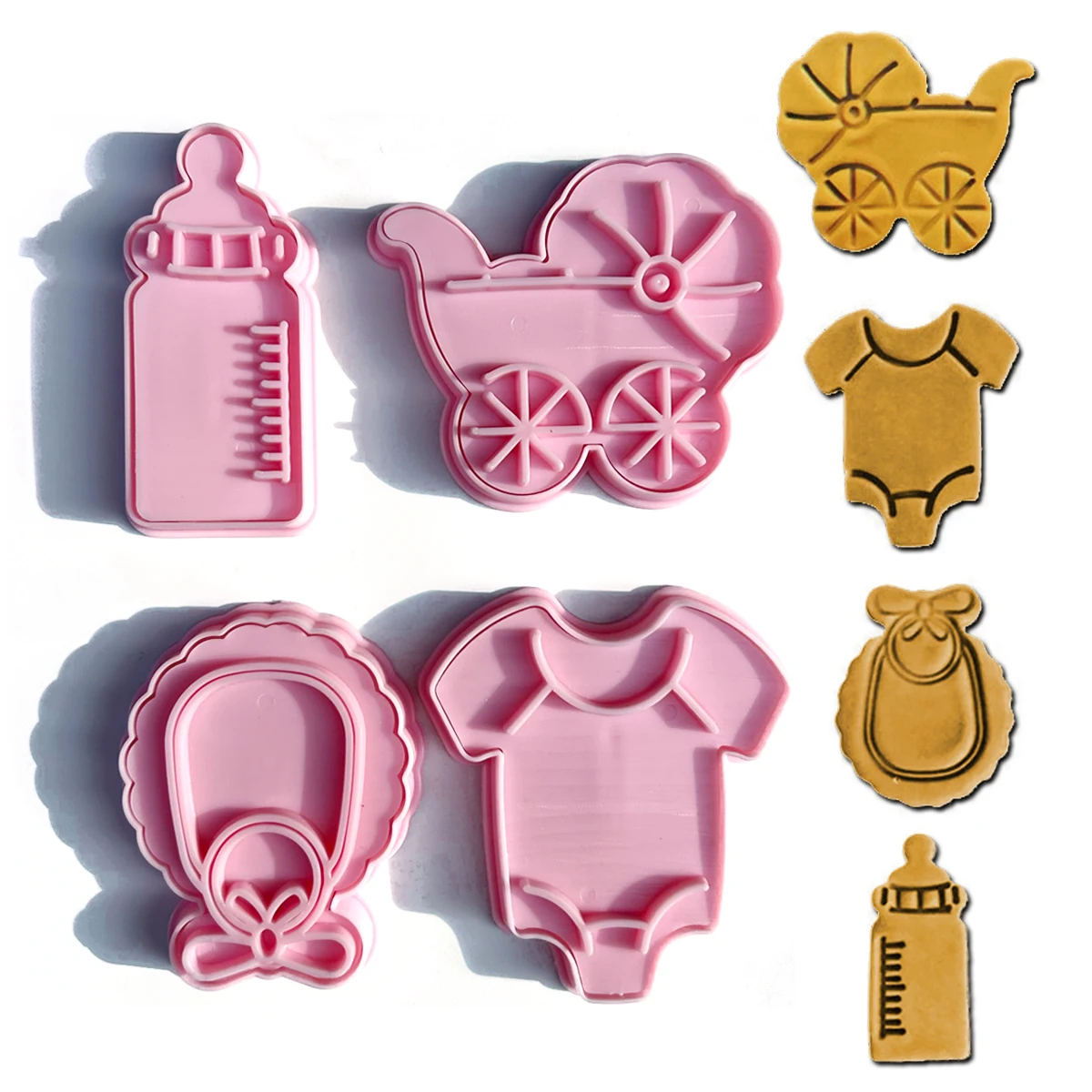 Keksausstecher-Set in Babyform, 4-teilig