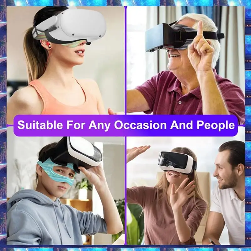 

2025 For Oculus Quest 2 Accessories VR Eye Mask Cover Breathable Sweat Band Virtual Reality Headset For Quest 2,For Oculus Quest