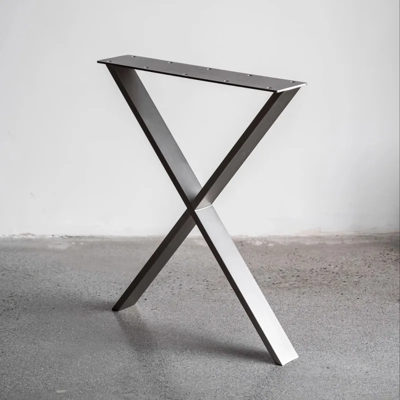 Stainless Steel Table Legs Heavy Duty Desk Supports Industrial Kitchen Dining Office Feet Universal Modern Furniture Stand