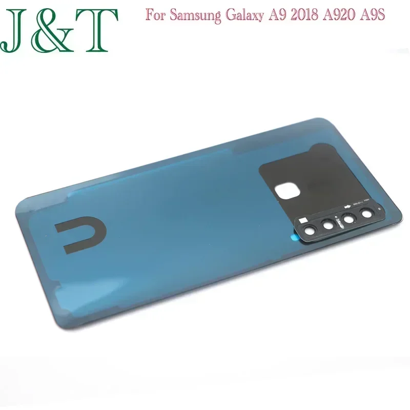 

Новинка для Samsung Galaxy A9 2018 A920 A9S A920F A9200, задняя крышка аккумулятора, стеклянный корпус, чехол для объектива камеры, клей