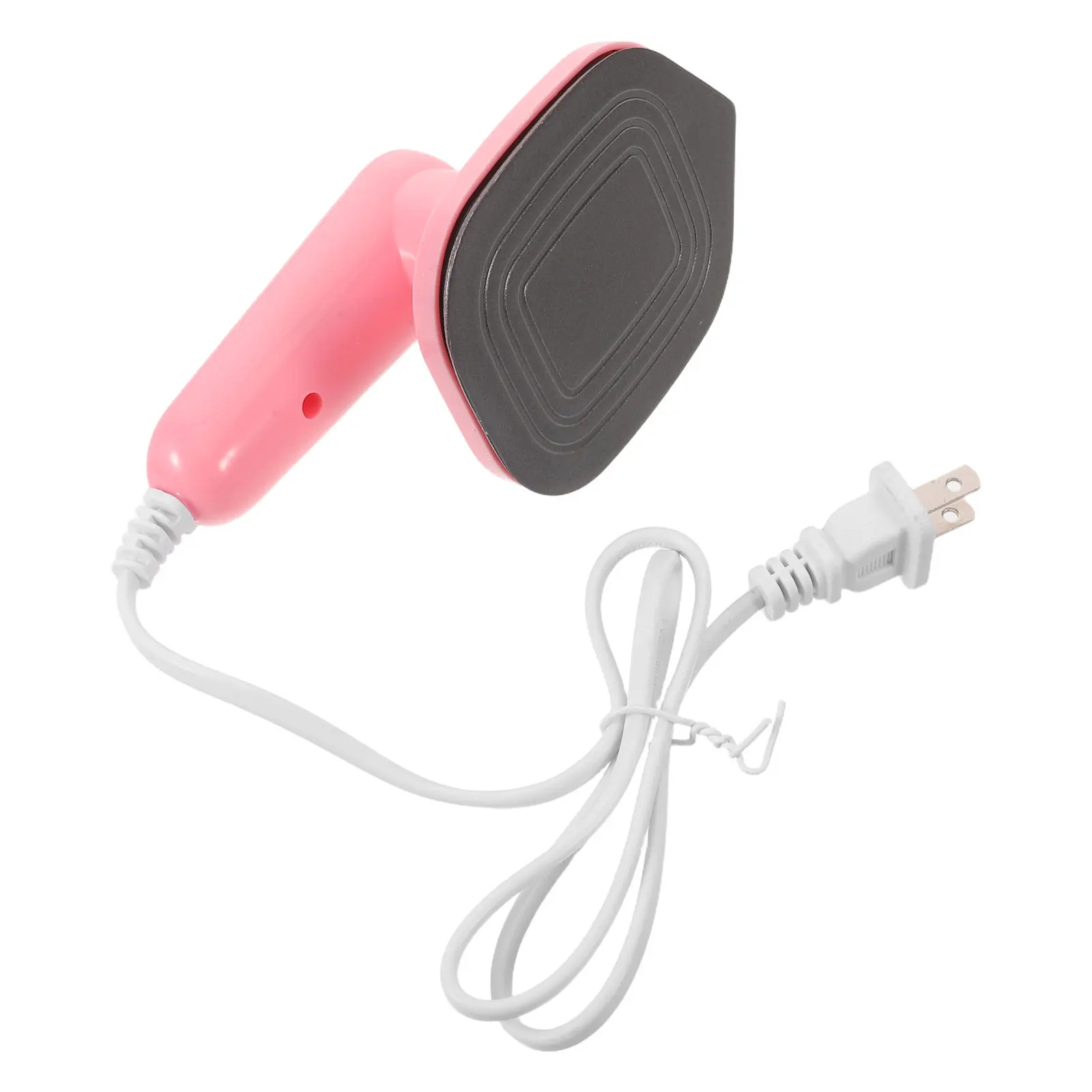 Travel Mini Iron Compact Lightweight Portable Craft Iron for Sewing Quilting Fabric Crafts Heat Transfer Vinyl Fuse Beads Pink
