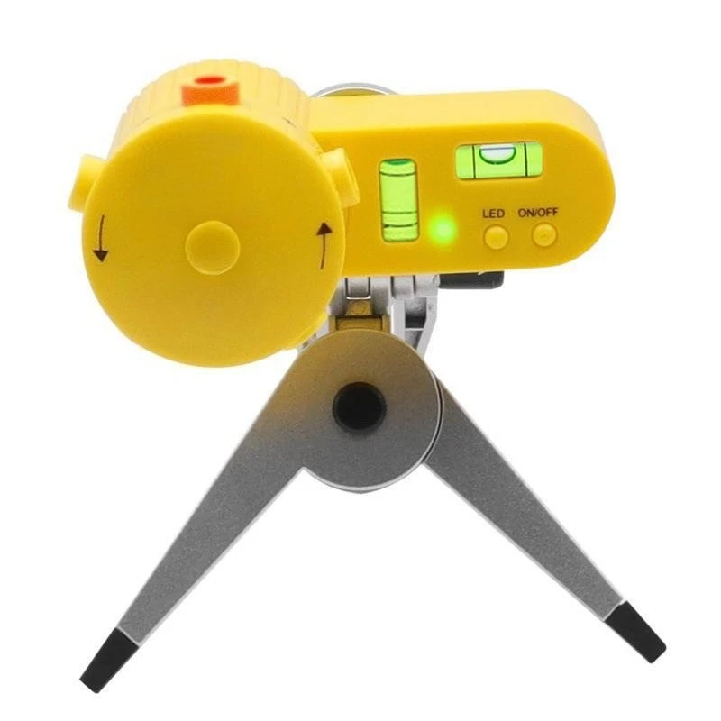 

Лазерный проектор-уровнемер 4-в-1 для дома, высокоточный, с поворотной линейкой и прочным штативом