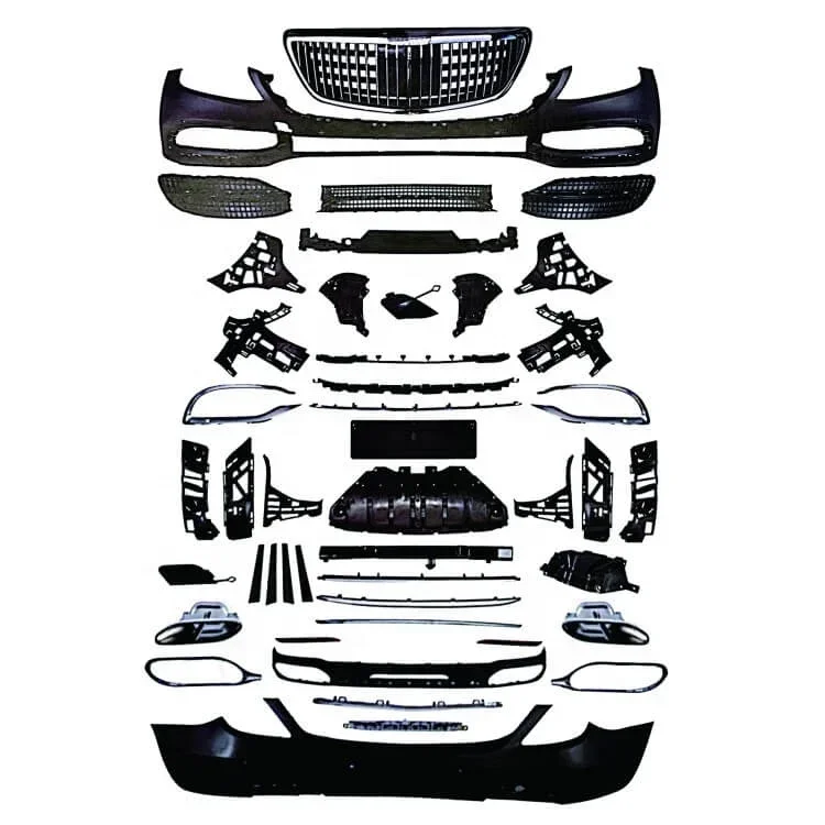 

w222 s class body kit front bumper grill parts diffuser spoiler upgrade kit for mercedes benz S CLASS W222 MAYBACH