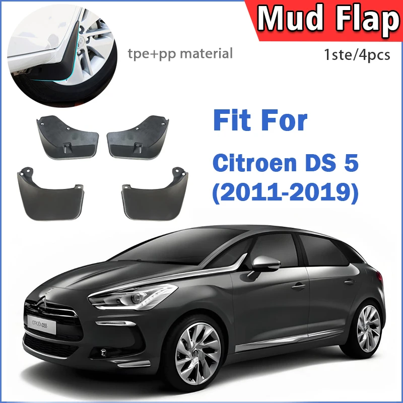 

For Citroen DS 5 DS5 2011 2012 2013 2014 2015 2016 2017 2018 2019 Fender Mudflaps Splash Guards Mudguards Mud Flaps