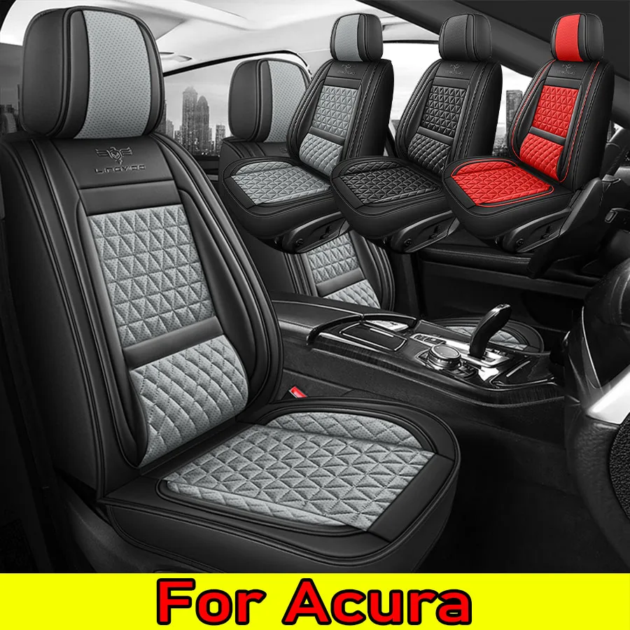 

Чехол на автомобильное сиденье Acura, водонепроницаемый, из искусственной кожи, дышащий, мягкий, удобный, износостойкий, чехол на сиденье с полной оберткой