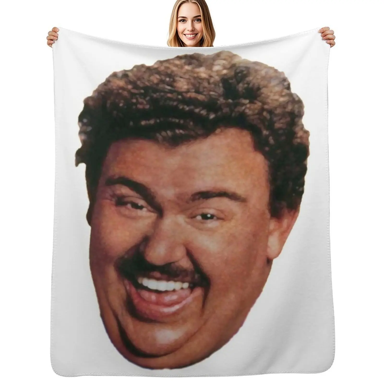 

John Candy Throw Blanket Cute Plaid Plush manga Hairys Blankets