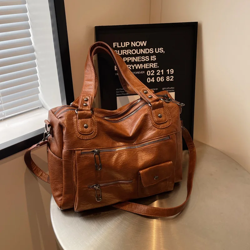 Cgcbag Casual Lage Capaciteit Vrouwen Schouder Messenger Tas Woon-Werkverkeer Draagbare Hand Reistas Eenvoudige Dames Bagage Draagtas