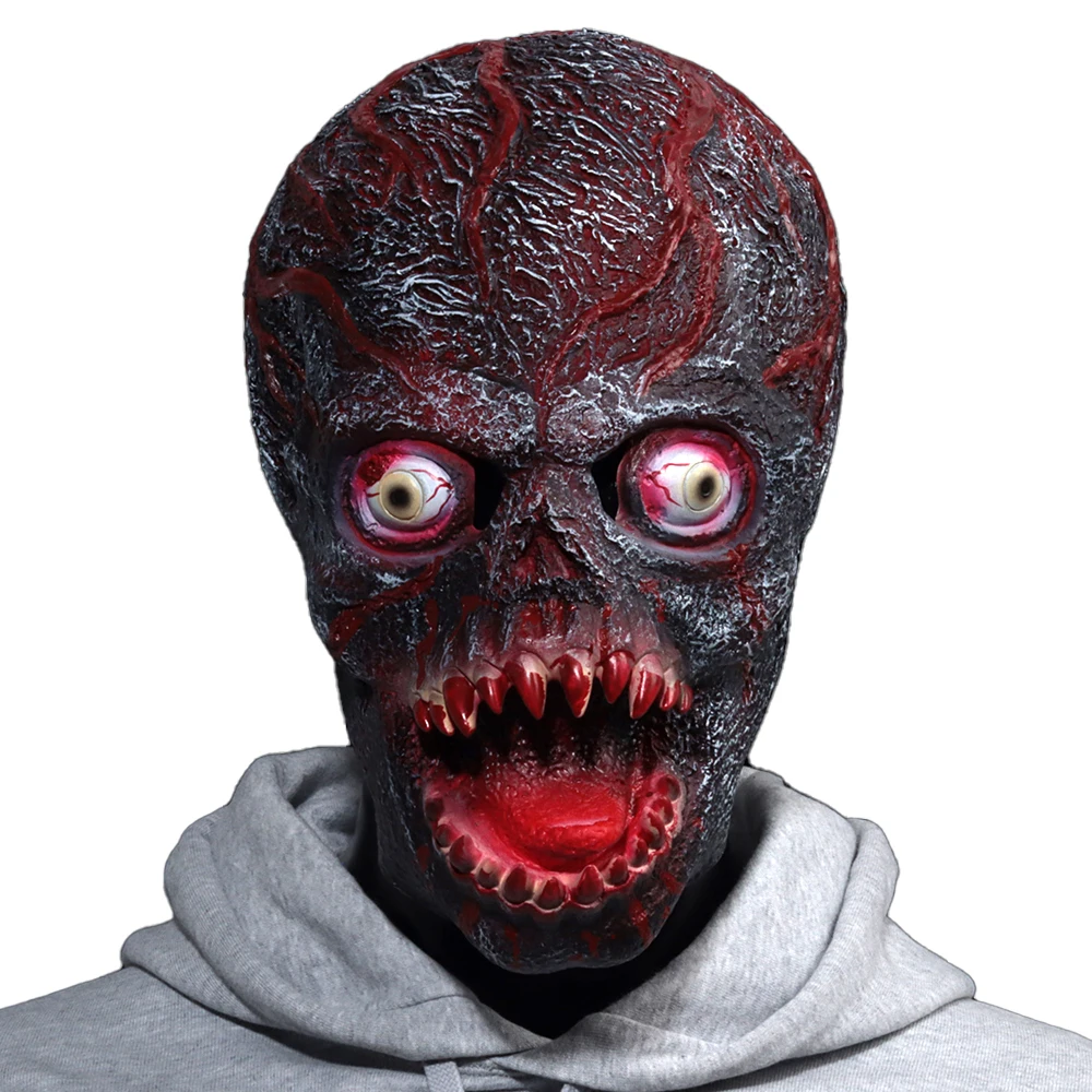 

Zombie Skull Mask Cosplay Demon Vampire Skeletons Killer Latex Helmet Halloween Carnival Dress Up Party Costume Props