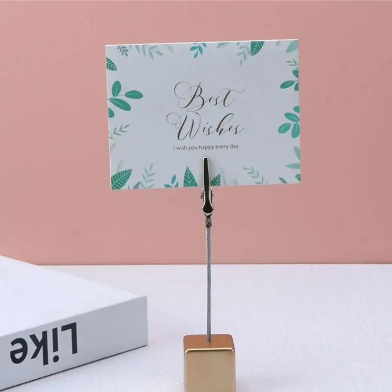 1PC Desktop Document Holder with Clasp for Pictures Card Dropship