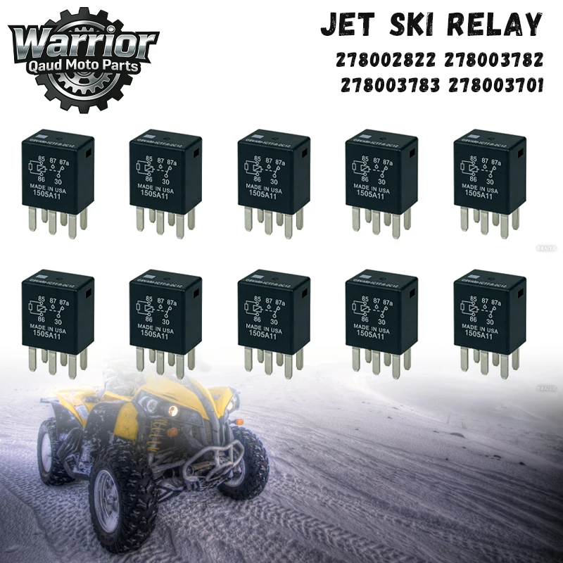 

10PCS RELAY/278002822,FOR SEADOO GTI 90 130 R 230 X 300 RXP SPARK 900 WAKE 170 PRO RXP-X S RXT-X GTX LTD GTS GTI 155,JET SKI