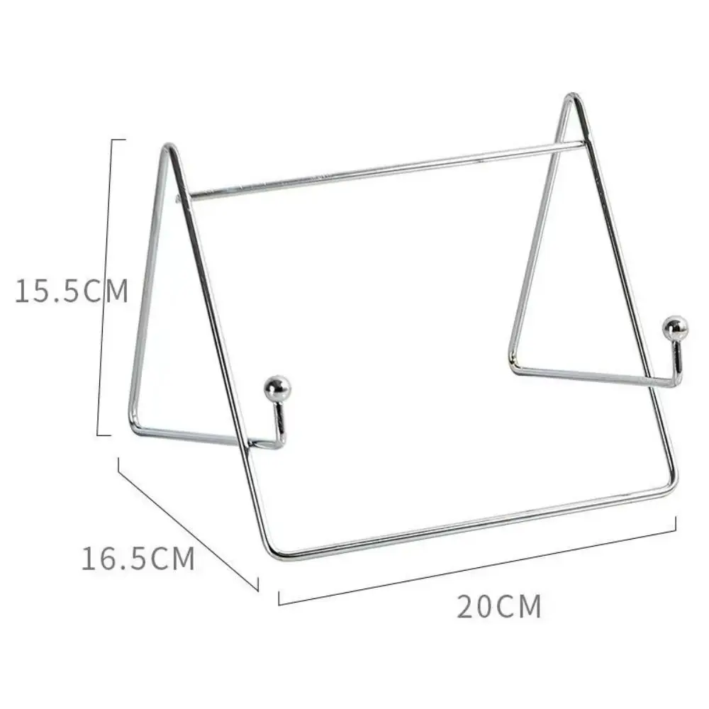 Przenośny metalowy płaski wspornik Nowy srebrny kreatywny stojak do czytania książek Podpórka na telefon komórkowy Ins Style Podpórka na biurko