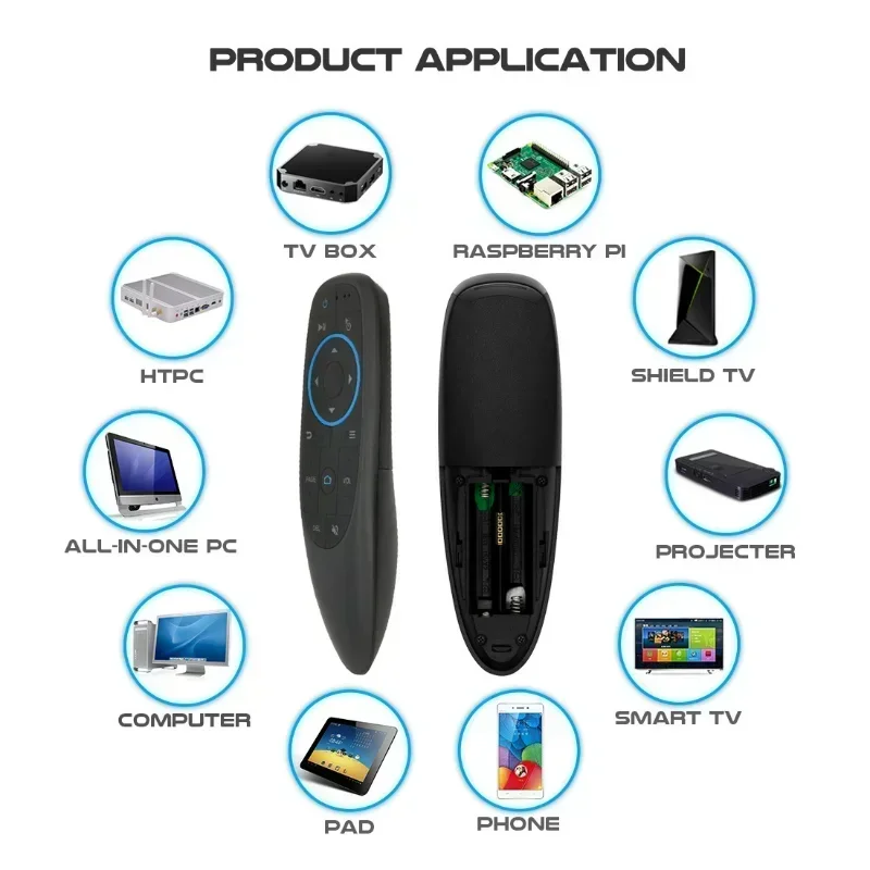 2.4g bluetooth air fly mouse sem fio inteligente controle remoto aprendizagem g10s bt giroscópio para android windows liux mac os