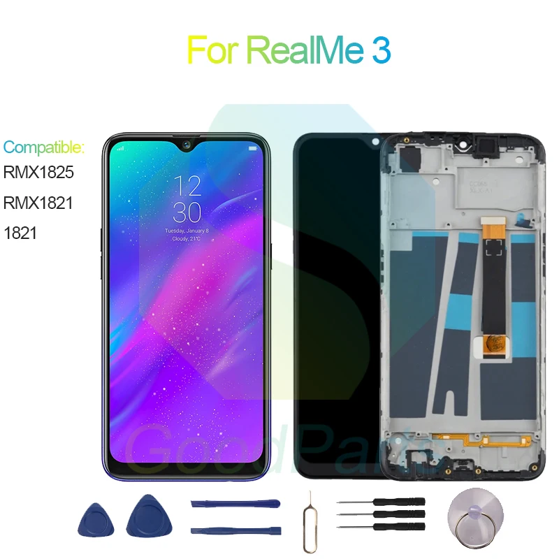 

For RealMe 3 Screen Display Replacement 1520*720 RMX1825, RMX1821, 1821 RealMe 3 LCD Touch Digitizer