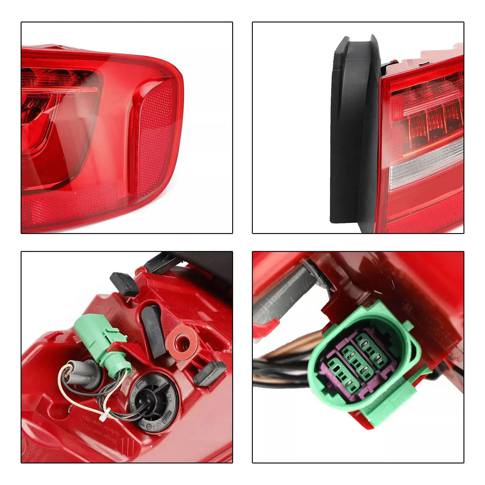 Rear Tail Light Lamp Red ABS Plastic Assembly Professional Direct Replace Part for Audi A4 S4