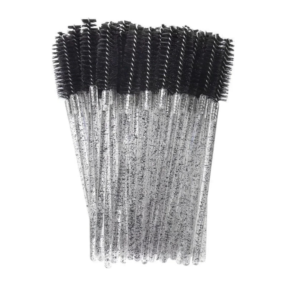 10Pcs Crystal Eyelash Brush Disposable Mascara Wands Eyelash Extension Microbrush Eyebrow Applicator Makeup Brush