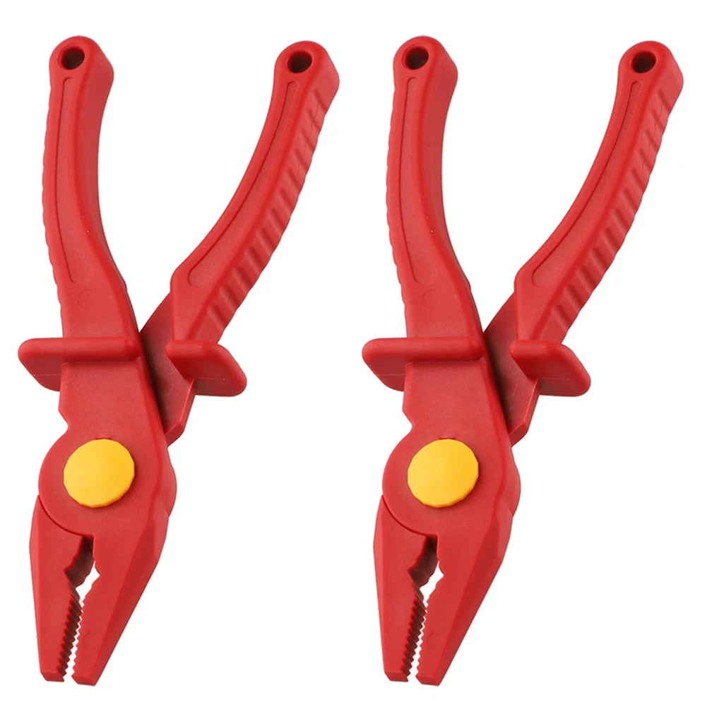

7 7 Inch VDE Insulated Plier for Electricians Flat Nose Design 1000V Rated for Safe Circuit Work and Instrument Installation